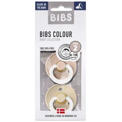 Bibs Fopspeen 2-Pack Night Maat 3 Vanilla - Blush