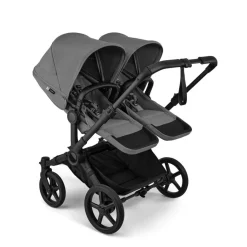 Bugaboo Duo Kinderwagen Donkey 6 Compleet Black - Moon Grey
