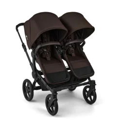 Bugaboo Duo Kinderwagen Donkey 6 Compleet Black - Cocoa Brown