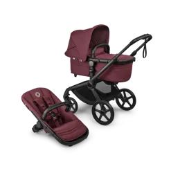 Bugaboo Fox 5 Renew Kinderwagen Compleet Black - Dark Cherry