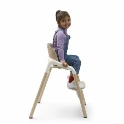 Bugaboo Giraffe Kinderstoel Neutral Wood / White