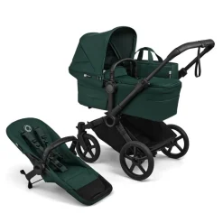 Bugaboo Mono Kinderwagen Donkey 6 Compleet Black - Fern Green