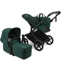 Bugaboo Mono Kinderwagen Donkey 6 Compleet Black - Fern Green