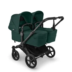 Bugaboo Tweeling Kinderwagen Donkey 6 Compleet Black - Fern Green