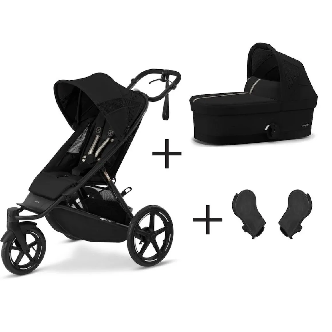 Cybex Avi Spin Kinderwagen Compleet Moon Black