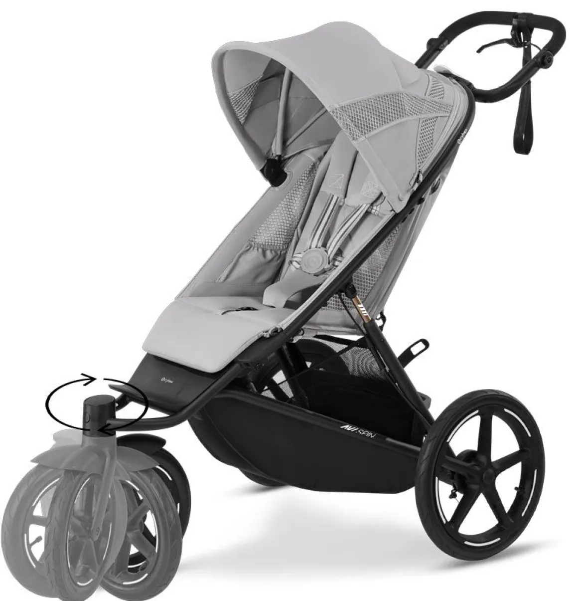 Cybex Avi Spin Kinderwagen Compleet Fog Grey