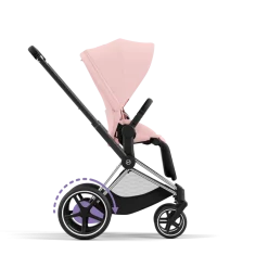 Cybex E-Priam Kinderwagen Compleet Peach Pink - Chrome Black Frame