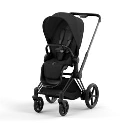 Cybex E-Priam Kinderwagen Compleet Sepia Black - Matt Black Frame