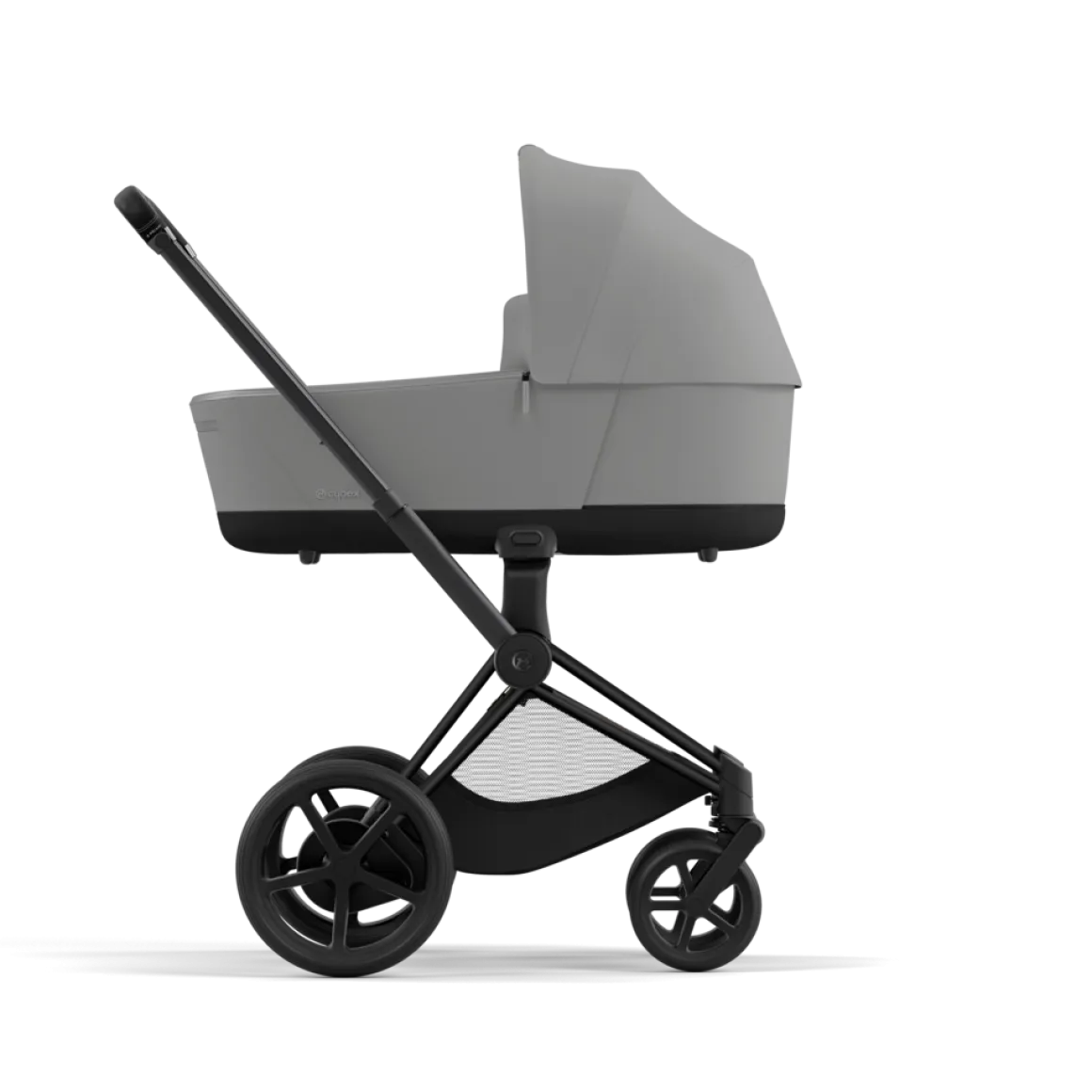 Cybex E-Priam Kinderwagen Compleet Mirage Grey - Matt Black Frame