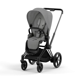 Cybex E-Priam Kinderwagen Compleet Mirage Grey - Matt Black Frame