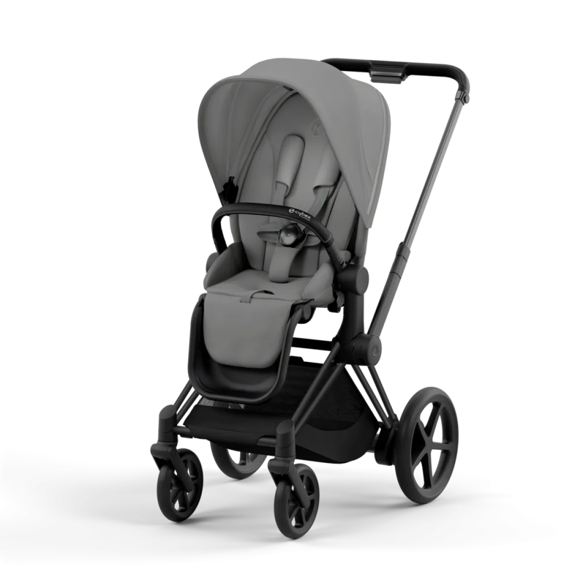 Cybex E-Priam Kinderwagen Compleet Mirage Grey - Matt Black Frame