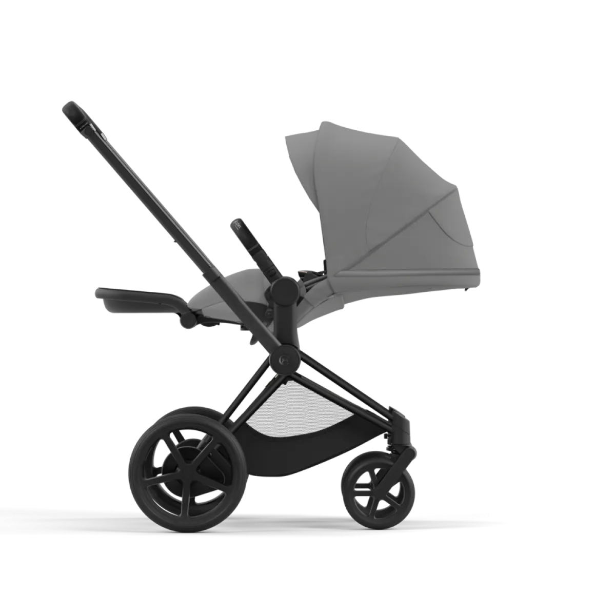 Cybex E-Priam Kinderwagen Compleet Mirage Grey - Matt Black Frame
