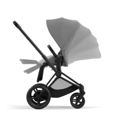 Cybex E-Priam Kinderwagen Compleet Mirage Grey - Matt Black Frame