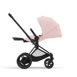 Cybex E-Priam Kinderwagen Compleet Peach Pink - Matt Black Frame