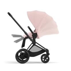 Cybex E-Priam Kinderwagen Compleet Peach Pink - Matt Black Frame