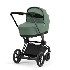 Cybex E-Priam Kinderwagen Compleet Leaf Green - Matt Black Frame