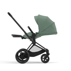 Cybex E-Priam Kinderwagen Compleet Leaf Green - Matt Black Frame
