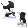 Cybex E-Priam Kinderwagen Compleet Sepia Black - Rosegold Frame