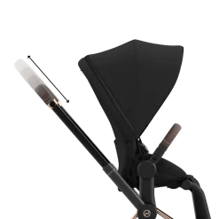 Cybex E-Priam Kinderwagen Compleet Sepia Black - Rosegold Frame