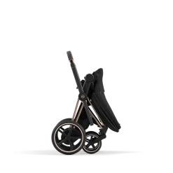Cybex E-Priam Kinderwagen Compleet Sepia Black - Rosegold Frame