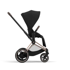 Cybex E-Priam Kinderwagen Compleet Sepia Black - Rosegold Frame