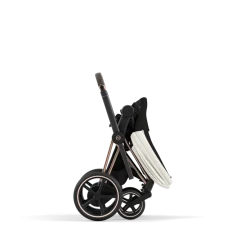 Cybex E-Priam Kinderwagen Compleet Off White - Rosegold Frame
