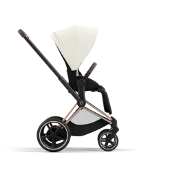 Cybex E-Priam Kinderwagen Compleet Off White - Rosegold Frame