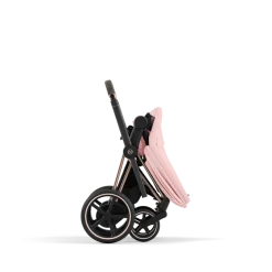 Cybex E-Priam Kinderwagen Compleet Peach Pink - Rosegold Frame