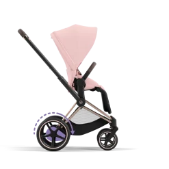 Cybex E-Priam Kinderwagen Compleet Peach Pink - Rosegold Frame