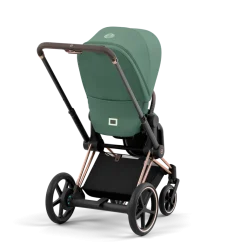 Cybex E-Priam Kinderwagen Compleet Leaf Green - Rosegold Frame