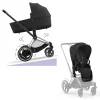 Cybex E-Priam Kinderwagen Compleet Sepia Black - Chrome Black Frame
