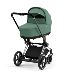 Cybex E-Priam Kinderwagen Compleet Leaf Green - Chrome Black Frame