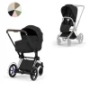 Cybex Kinderwagen e-Priam 5 Compleet Style Chrome Brown Frame