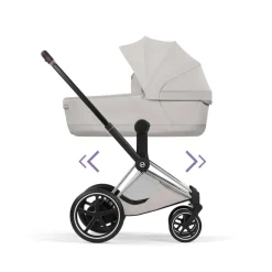 Cybex Kinderwagen e-Priam 5 Compleet Style Chrome Brown Frame