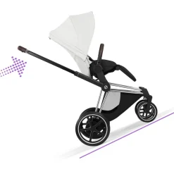Cybex Kinderwagen e-Priam 5 Compleet Style Chrome Brown Frame