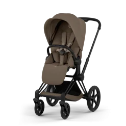Cybex Kinderwagen Priam 5 Compleet Comfort Matt Black Frame - Coconut Brown
