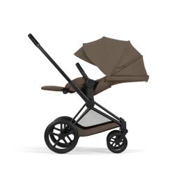 Cybex Kinderwagen Priam 5 Compleet Comfort Matt Black Frame - Coconut Brown