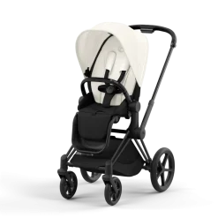 Cybex Priam Kinderwagen Compleet Off White - Matt Black Frame