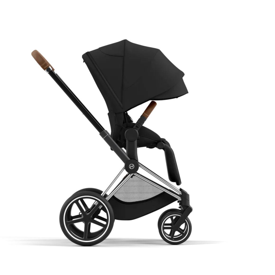 Cybex Priam Kinderwagen Compleet Sepia Black - Chrome Brown Frame