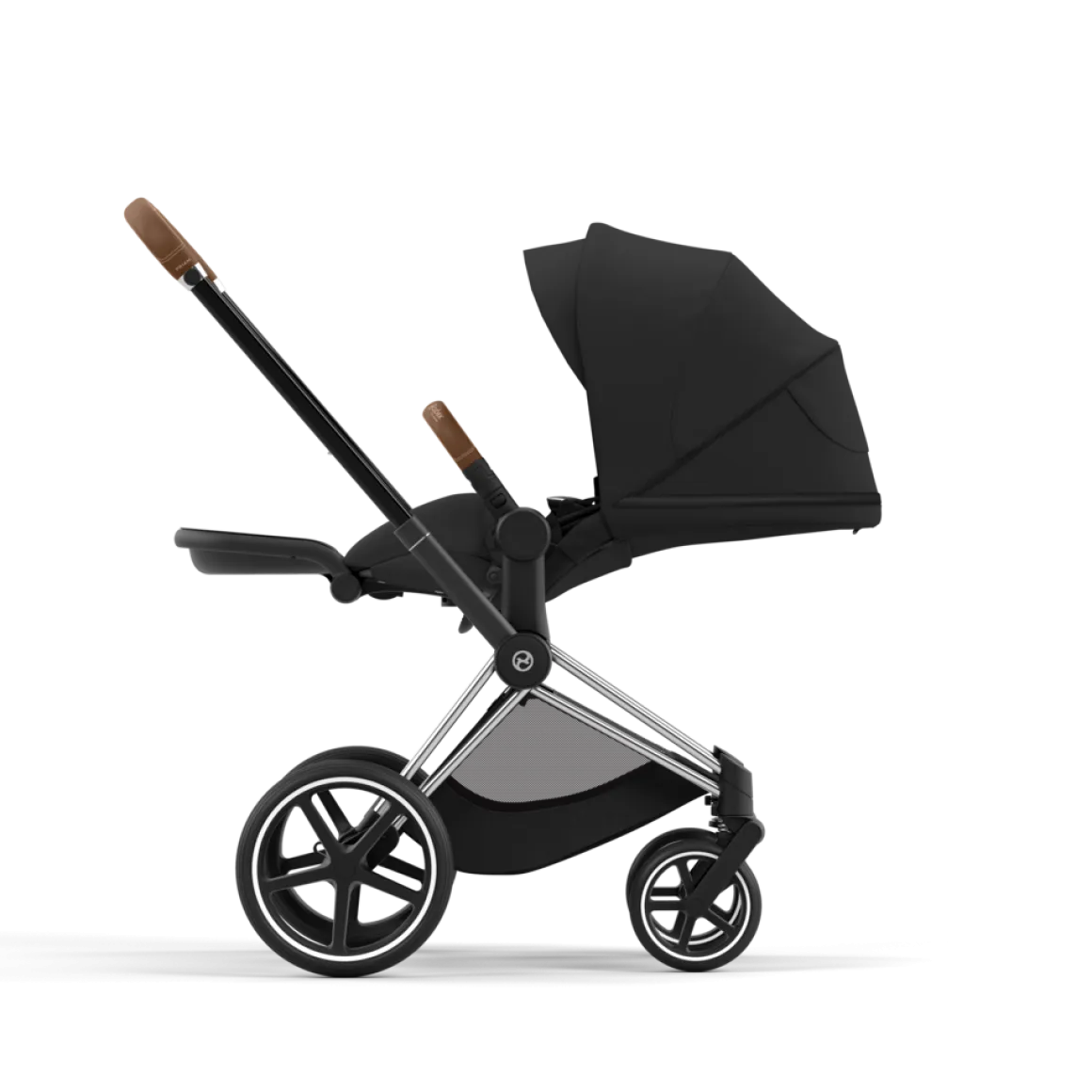 Cybex Priam Kinderwagen Compleet Sepia Black - Chrome Brown Frame
