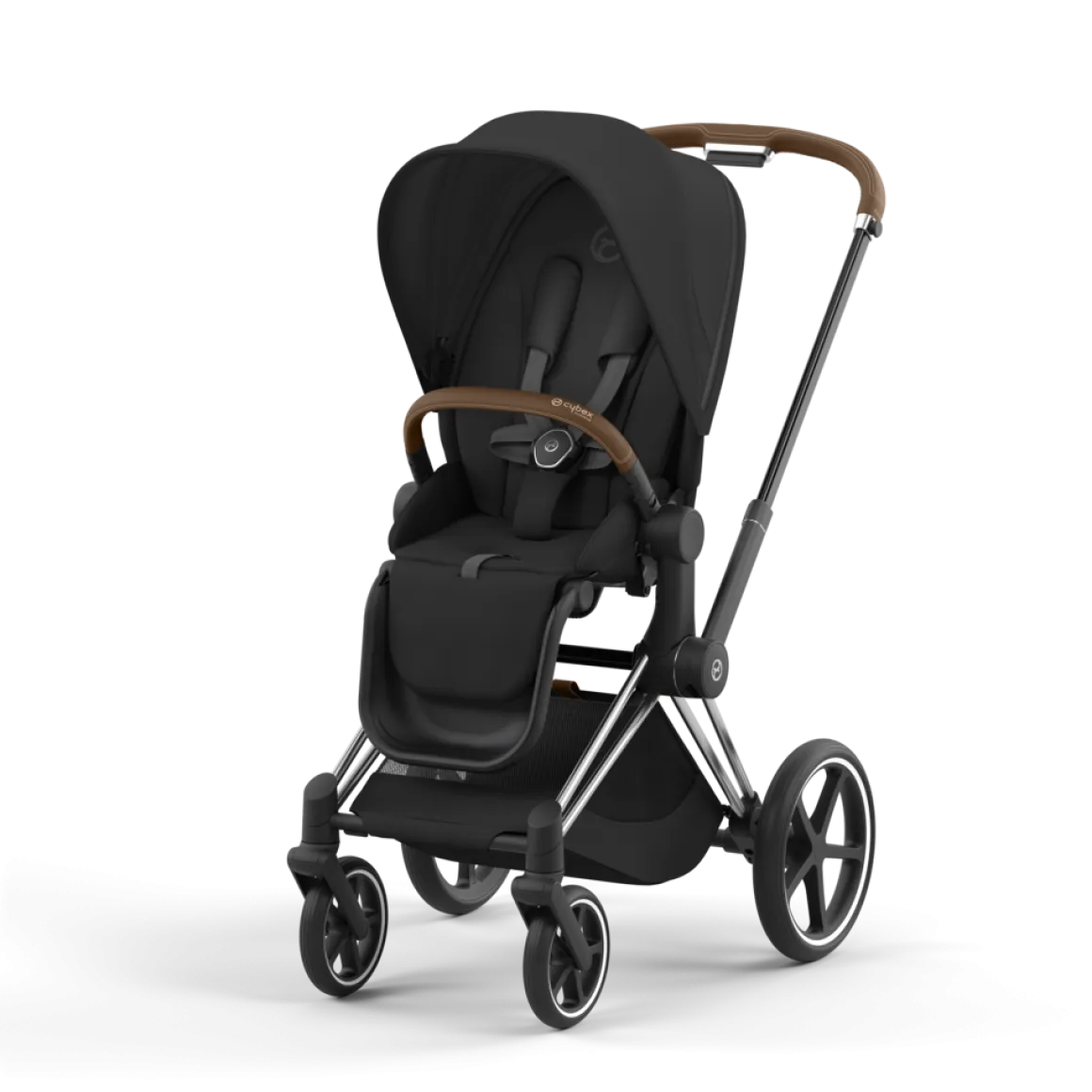 Cybex Priam Kinderwagen Compleet Sepia Black - Chrome Brown Frame