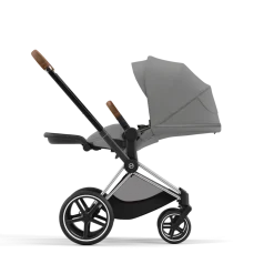 Cybex Priam Kinderwagen Compleet Mirage Grey - Chrome Brown Frame