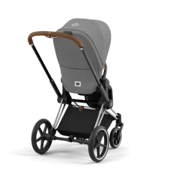 Cybex Priam Kinderwagen Compleet Mirage Grey - Chrome Brown Frame