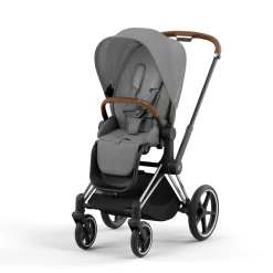 Cybex Priam Kinderwagen Compleet Mirage Grey - Chrome Brown Frame