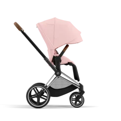Cybex Priam Kinderwagen Compleet Peach Pink - Chrome Brown Frame