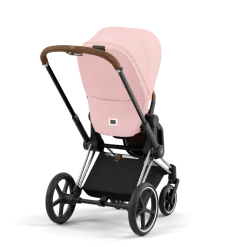 Cybex Priam Kinderwagen Compleet Peach Pink - Chrome Brown Frame