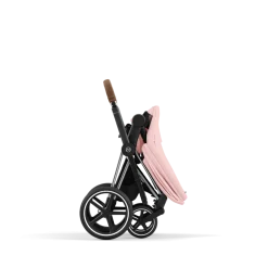 Cybex Priam Kinderwagen Compleet Peach Pink - Chrome Brown Frame
