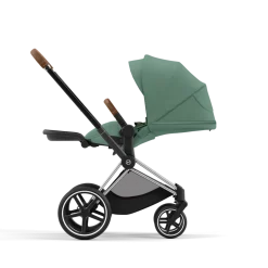 Cybex Priam Kinderwagen Compleet Leaf Green - Chrome Brown Frame