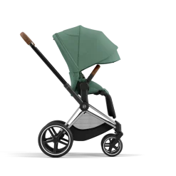 Cybex Priam Kinderwagen Compleet Leaf Green - Chrome Brown Frame