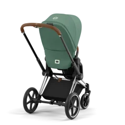 Cybex Priam Kinderwagen Compleet Leaf Green - Chrome Brown Frame